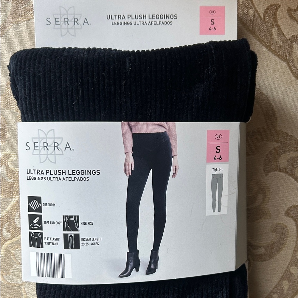 Serra Ultra Plush Black Leggings - Picture 2 of 3